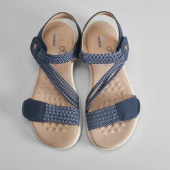 Sandalia sport velcros y elásticos Mujer Sandalias Confort|Sandalias Planas