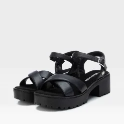 Best Sandalia tacón medio track Mujer Sandalias Tacón