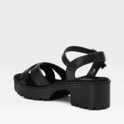 Best Sandalia tacón medio track Mujer Sandalias Tacón