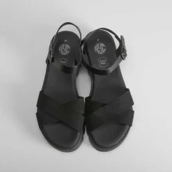 Clearance Sandalia track de piel Mujer Sandalias Tacón