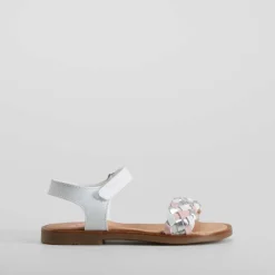 New Sandalia trenza piel blanca Sandalias