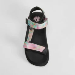 Sandalia velcro tie dye multicolor Mujer Sandalias Planas