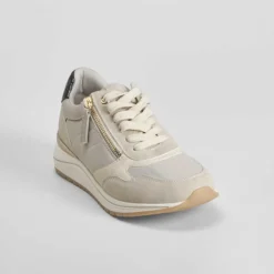 Best Sneaker con cremallera arena Mujer Sneakers