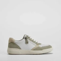 Best Sneaker cremallera beige Mujer Sneakers