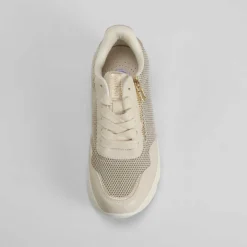Outlet Sneaker cremallera beige Mujer Sneakers