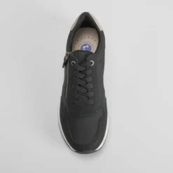 Sale Sneaker cremallera negro Mujer Sneakers