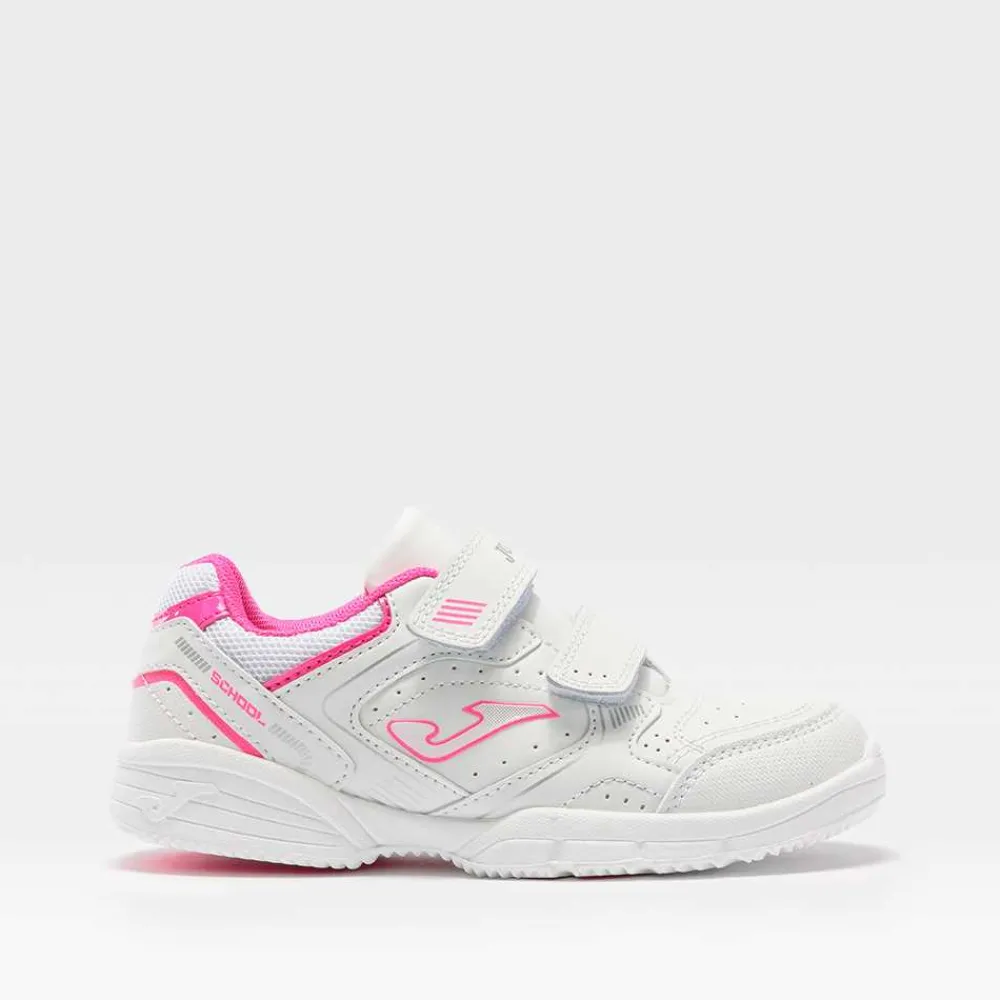 tenis_bsico_school_blanca_SKUfpD9M3tBEj_0.webp Sale Tenis básico School blanca y rosa Zapatillas Deportivas