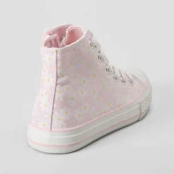 Discount Zapatilla alta de lona margaritas rosa OH GIRL Zapatillas Lona