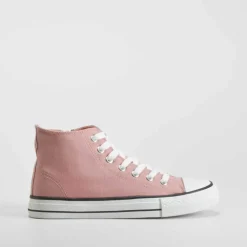 Outlet Zapatilla alta de lona rosa OH GIRL Zapatillas Lona