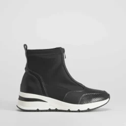 Online Zapatilla alta deportiva negra Mujer Zapatillas Altas