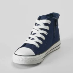 Best Zapatilla alta lona azul moarino OH GIRL Zapatillas Lona