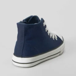 Best Zapatilla alta lona azul moarino OH GIRL Zapatillas Lona