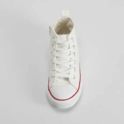 New Zapatilla alta lona blanca OH GIRL Zapatillas Lona