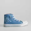 Sale Zapatilla alta lona denim Zapatillas Lona