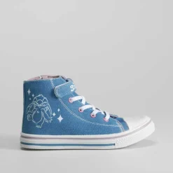 Sale Zapatilla alta lona denim Zapatillas Lona
