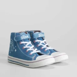 Sale Zapatilla alta lona denim Zapatillas Lona