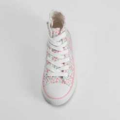 Sale Zapatilla alta lona flores multicolor OH GIRL Zapatillas Lona