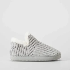 Discount Zapatilla botín pana gris Mujer Zapatillas Casa