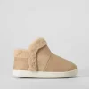 Outlet Zapatilla botín pelo beige Zapatillas Casa