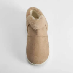 Outlet Zapatilla botín pelo beige Zapatillas Casa
