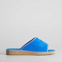 Clearance Zapatilla casa abierta rizo Mujer Zapatillas Casa