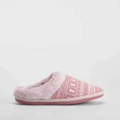 Discount Zapatilla casa abierta rosa Mujer Zapatillas Casa