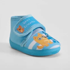 New Zapatilla casa azul dibujos cierre velcro Zapatillas Casa