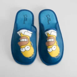 New Zapatilla casa azul SIMPSONS Hombre Zapatillas Abiertas
