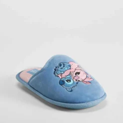 Clearance Zapatilla casa bordada azul Mujer Zapatillas Casa