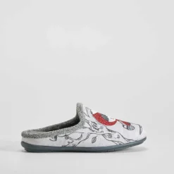 New Zapatilla casa caperucita gris Mujer Zapatillas Casa