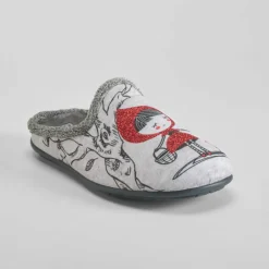 New Zapatilla casa caperucita gris Mujer Zapatillas Casa