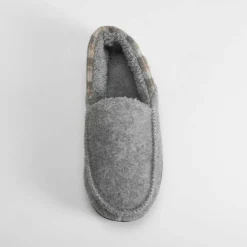 Best Zapatilla casa cerrada forro cálido gris Hombre Zapatillas Cerradas
