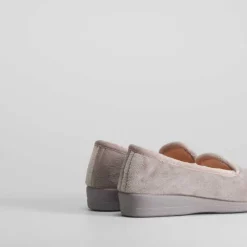 Zapatilla casa cerrada gris claro Mujer Zapatillas Casa