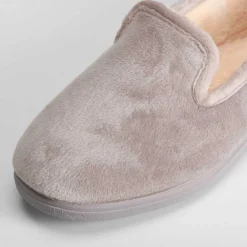 Zapatilla casa cerrada gris claro Mujer Zapatillas Casa