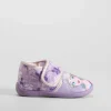Hot Zapatilla casa cerrada velcro lila Zapatillas Casa