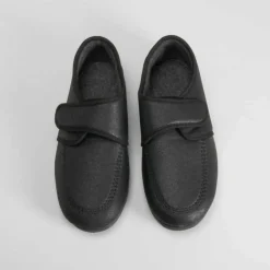 Clearance Zapatilla casa cerrada velcro negra Hombre Zapatillas Cerradas