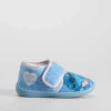 Discount Zapatilla casa cerrada velcro azul Zapatillas Casa