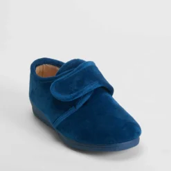 Hot Zapatilla casa cerrada velcro azul Mujer Zapatillas Casa
