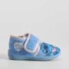 Best Zapatilla casa cerrada velcro bebé azul Zapatillas Casa