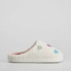 Zapatilla casa corazones blanca Mujer Zapatillas Casa