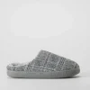 Best Zapatilla casa cuadros gris Hombre Zapatillas Abiertas
