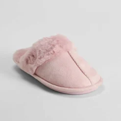 Sale Zapatilla casa destalonada pelo rosa Zapatillas Casa