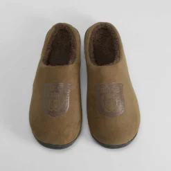Zapatilla casa escudo cuero Hombre Zapatillas Abiertas