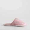 Discount Zapatilla casa estrellas plateadas y rosa Zapatillas Casa