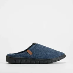 Zapatilla casa fieltro azul Hombre Zapatillas Abiertas