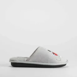 Hot Zapatilla casa gris Mujer Zapatillas Casa