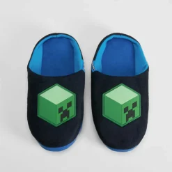 Sale Zapatilla casa negra y verde Zapatillas Casa