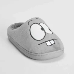 Best Zapatilla casa ojos bordados gris Zapatillas Casa