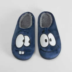 Hot Zapatilla casa ojos infantil azul Zapatillas Casa