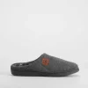 Sale Zapatilla casa polar gris Hombre Zapatillas Abiertas